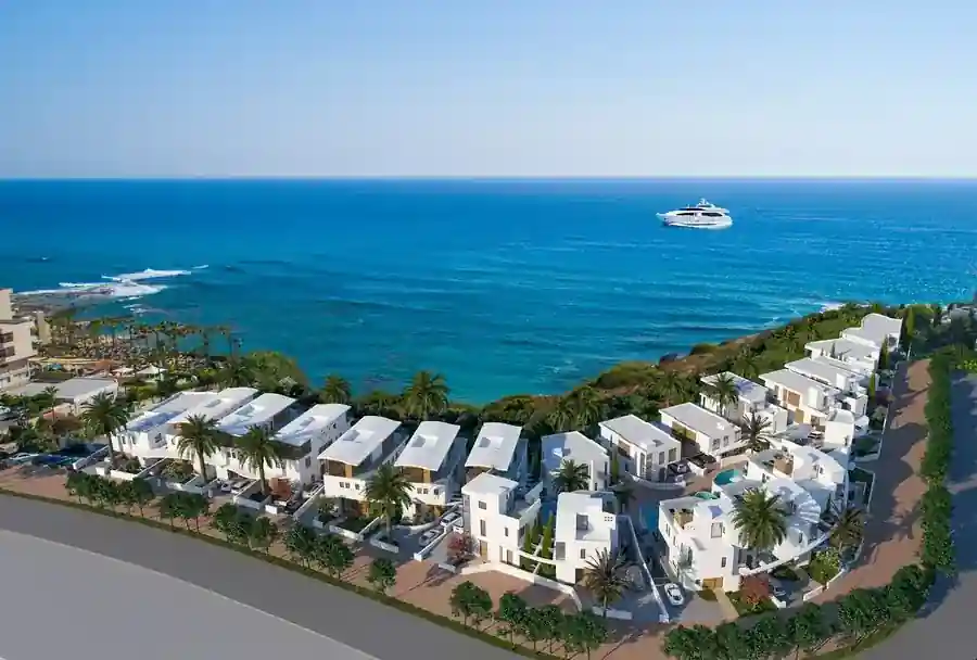 Coastal residential development beside the Mediterranean